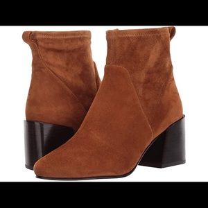 Via Spiga Women's Diana Block-Heel Brown Booties